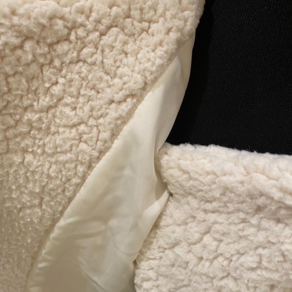 JACK by BB Dakota Cream Sherpa Jacket like new size Small - Picture 7 of 12
